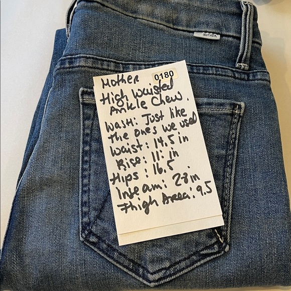 MOTHER High Waisted Looker Ankle Chew Jeans Size 26 Just Like the Ones We Used - Picture 7 of 8